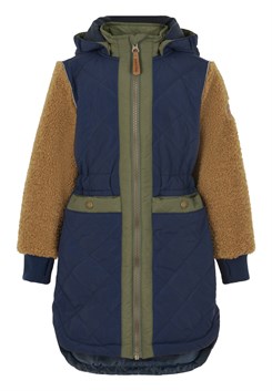 Mikk-Line Teddy thermal coat - Blue Nights